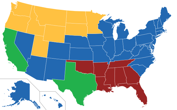 Map of a Disunited States of America